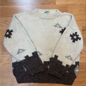 Vintage Wool Chunky Cream Sweater